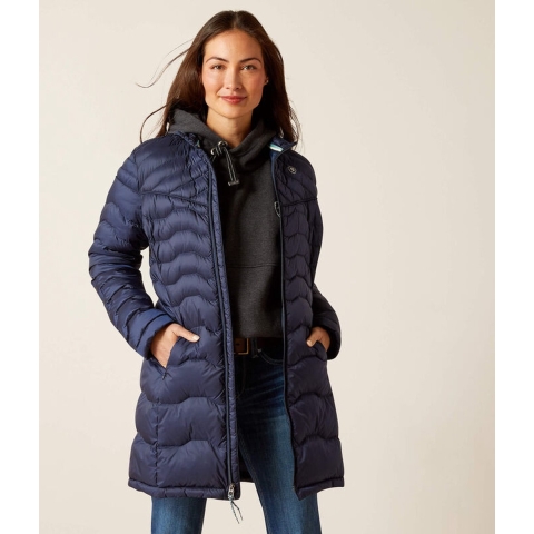 Ariat Dames Winterjas WMS Ideal Down, donkerblauw, Maat: L