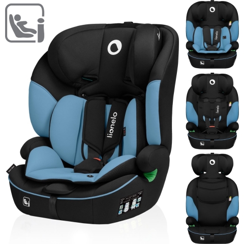 Lionelo Levi - i-Size Autostoeltje - Groep 1-2-3 - 5-punts gordel - 76-150cm 9-36kg - Memory Foam - Versterkte hoofdsteun