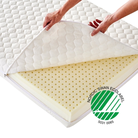 Hoppekids Matras - ECO Luxe - 70x160x12 cm - Wit - Hoppekids - OneSize - Matras