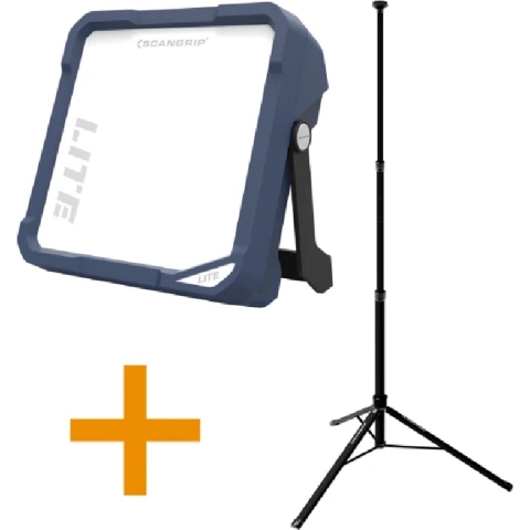 Scangrip VEGA LITE COMPACT Bouwlamp 4000 lumen met statief 2 meter - 49.0440