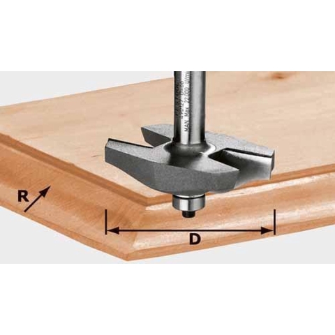 Festool HW S12 D67 x D12 Freesbit Afplatfrees S 12mm 67,0mm R19 - 490127