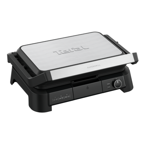 Tefal Gc520d Supergrill 3-in-1 Xl Contactgrill Rvs & Zwart