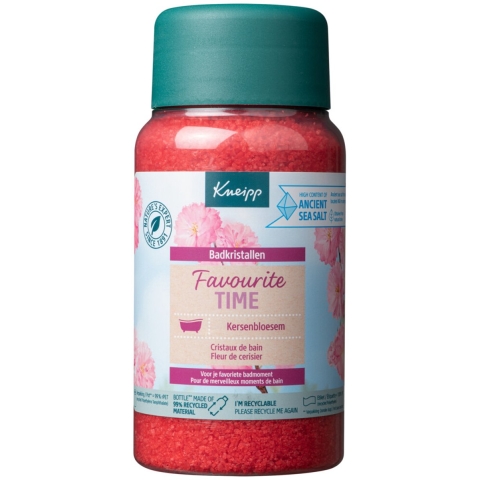 3x Kneipp Badkristallen Favourite Time Cherry Blossom 600 gr