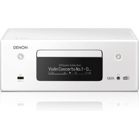 Denon RCD-N11DABWTE2 wit stereo-receiver met ingebouwde CD Speler