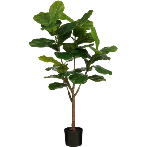 Mica Decorations Ficus Lyrata Kunstplant in Pot - H150 xØ50 cm - Groen