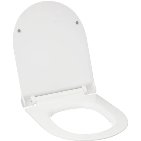5Five Toiletbril Brilliant - wit - kunststof - universeel model - soft close systeem -