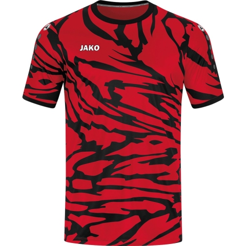 JAKO 4242 Shirt Animal Km - Sportrood/Zwart - S