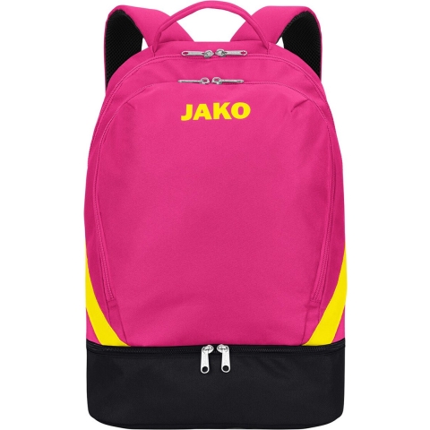 JAKO 1814 Rugzak Iconic - Pink/Zwart/Fluogeel - Einheitsgröße (ca. 32 Liter)