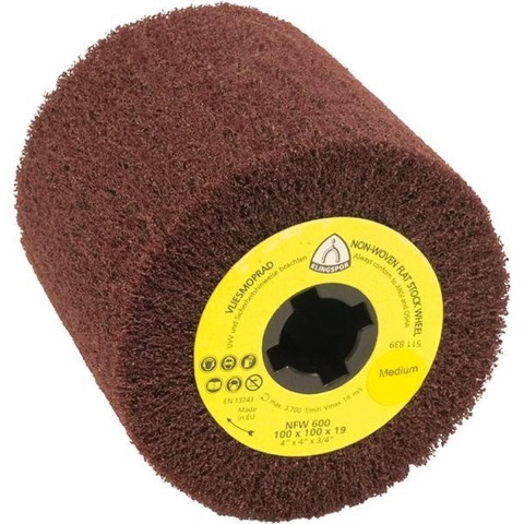 Klingspor Satineerwals | very fine | d.100xB100mm | 19 mm | 1 stuk - 258897 258897