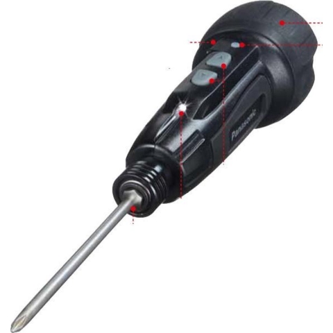 Panasonic Tools EY7412SB Accu schroevendraaier 3,7V + bitset