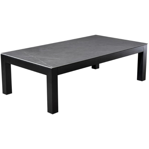 Midori coffee table 140x77,5x42 cm alu black/slate - Yoi