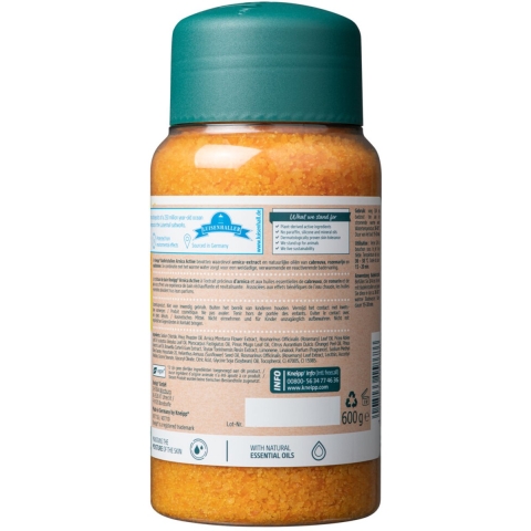 3x Kneipp Badkristallen Arnica Active 600 gr