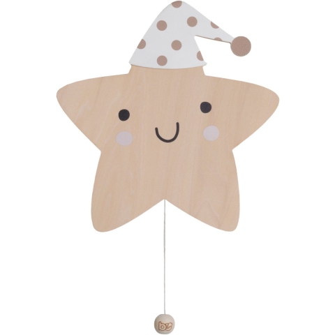 Wandlamp Baby's Only Heaven Ster Clay/Warm Linen