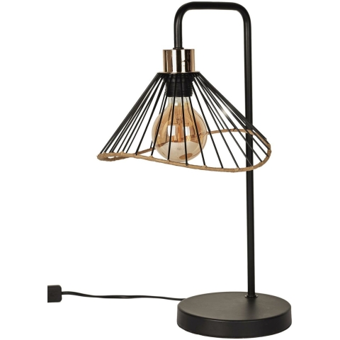 Tafellamp/bureaulamp Loft - metaal - zwart - 30 x 47 x 25 cm - binnen -