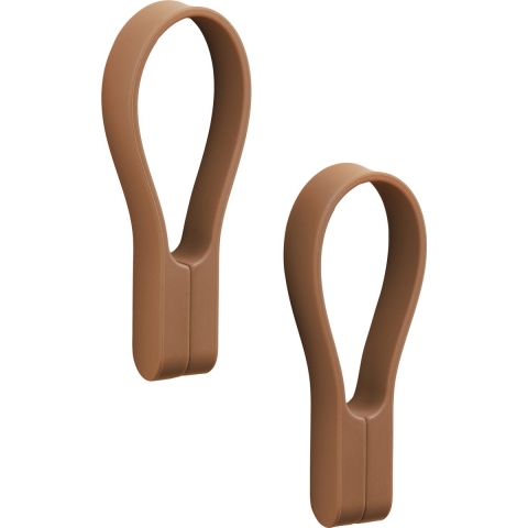 Zone Denmark Loop Magneet Haak Set Van 2 Terracotta