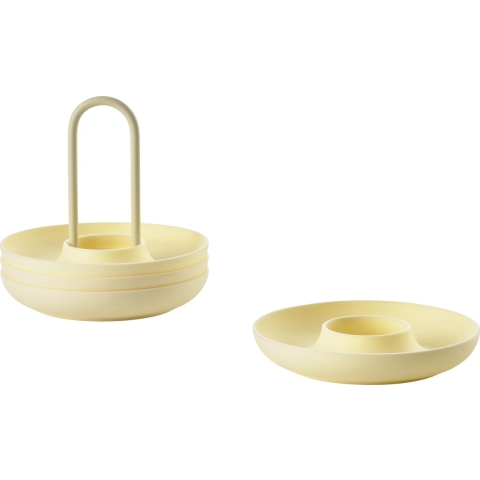 Zone Denmark Singels Eierdopje 4 Delig Limestone