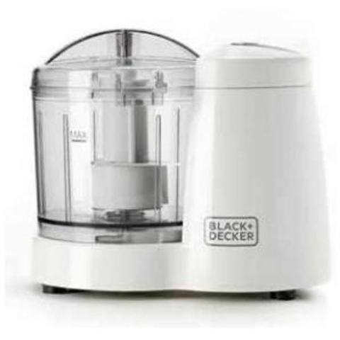 Black&Decker BXCH120E elektrische hakmolen 0,35 l 120 W Transparant, Wit