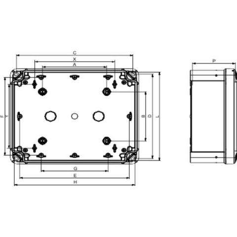 Schneider Electric PanelSeT TBS Wandbehuizing 194 x 241 x 107 ABS Grijs-wit (RAL 7035) 1 stuk(s)