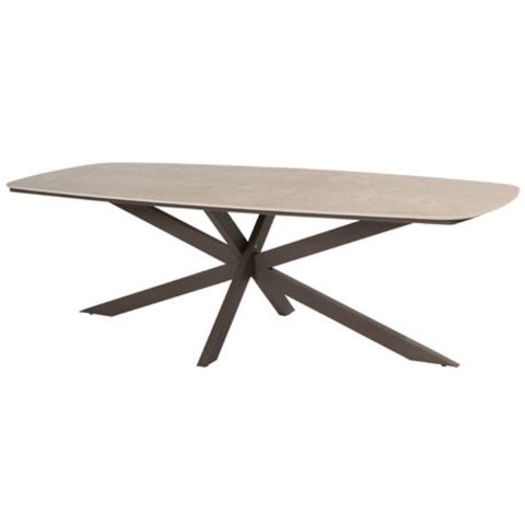 Taste Prado dining tafel terre keramiek barrel 240 x 105 cm - 4so