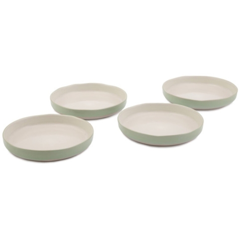 Jamie Oliver Diepe borden / Pasta borden Big Love Groen Ø 22 cm - 4 stuks