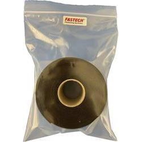FASTECH® 730-330-5-Bag Klittenband Om vast te plakken Hotmelt Haakdeel, Extra sterk (l x b) 5000 mm x 50 mm Zwart 5 m