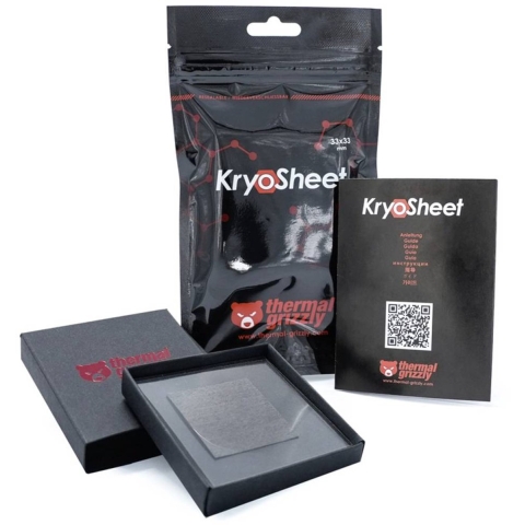Thermal Grizzly KryoSheet Warmtegeleidend pad 0.2 mm (l x b) 33 mm x 33 mm