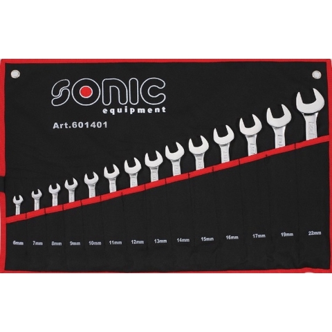Sonic 601401 Ringsteeksleutel Set In Etui - 14 Delig