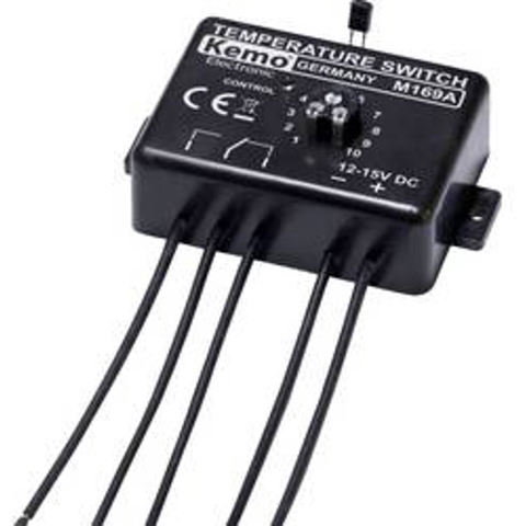 Kemo M169A Temperatuur schakelaar Module 12 V/DC 0 - 100 °C