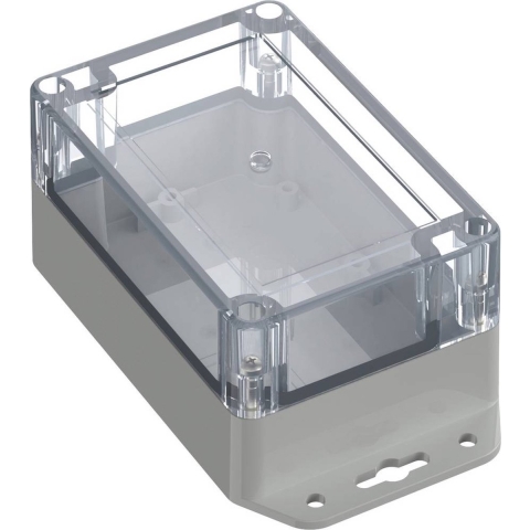 TRU COMPONENTS TC-10860624 Flensbehuizing 120 x 80 x 60.20 Polycarbonaat Lichtgrijs 1 stuk(s)