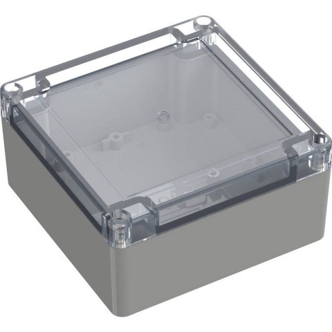 TRU COMPONENTS TC-10860676 Universele behuizing 119.80 x 119.80 x 60.10 Polycarbonaat Lichtgrijs 1 stuk(s)