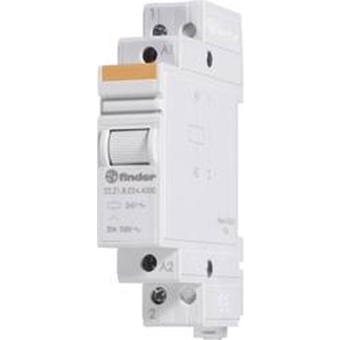 Finder 22.22.8.024.4000 Industrieel relais Nominale spanning: 24 V/AC Schakelstroom (max.): 20 A 2x NO 1 stuk(s)