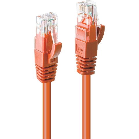 LINDY 48113 RJ45 Netwerkkabel, patchkabel CAT 6 U/UTP 15.00 m Oranje 1 stuk(s)