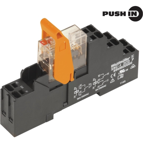 Weidmüller RCIKITP 24VAC 1CO LD Relaismodule Nominale spanning: 24 V/AC Schakelstroom (max.): 16 A 1x wisselcontact 1 stuk(s)