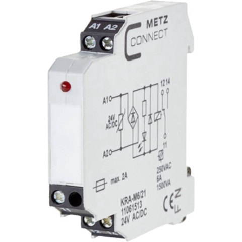Metz Connect 11061513 Koppelelement 24, 24 V/AC, V/DC (max) 1x wisselcontact 1 stuk(s)