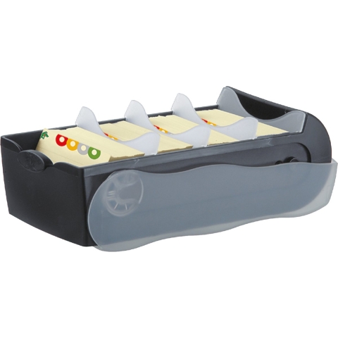 HAN CROCO 997-633 Kaartenbox Zwart Aantal kaarten (max.): 900 kaarten DIN A7 liggend Incl. 100 gelinieerd