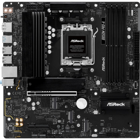 ASRock B850M Pro-A Moederbord Socket AMD AM5 Vormfactor Micro-ATX Moederbord chipset AMD® B850