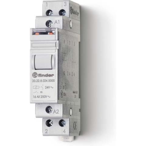 Finder 20.22.9.012.4000 Stroomstootschakelaar DIN-rail 2x NO 12 V/DC 16 A 4000 VA 1 stuk(s)