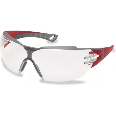 uvex pheos cx2 9198 9198258 Veiligheidsbril Incl. UV-bescherming Rood, Grijs