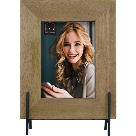 Haes Deco Houten Fotolijst Cordoba in rustiek bruin voor 1 foto 13x18 cm staand/verticaal (formaat 20,8 x 29 cm) - SP11818