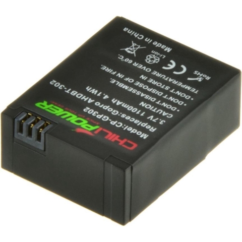 ChiliPower AHDBT-302 accu voor GoPro Hero3 en Hero3+