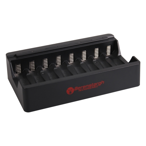 Berenstargh USB snellader voor 1-8 x AA of AAA batterijen