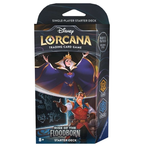 Disney Lorcana - Rise of the Floodborn Starter Deck - The Evil Queen & Gaston
