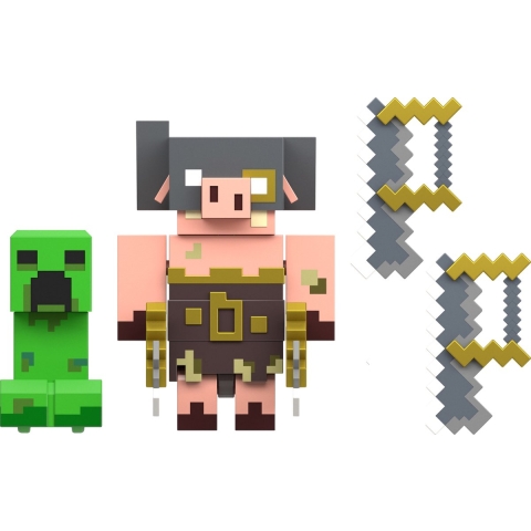 Minecraft Legends 2 Pack - Creeper vs Piglin Bruiser