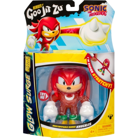 Heroes of Goo Jit Zu Sonic Figure - Knuckles Glow Surge