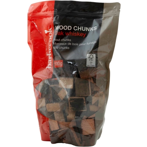 Barbecook hout chunks eik whisky 900g (6st./disp.)