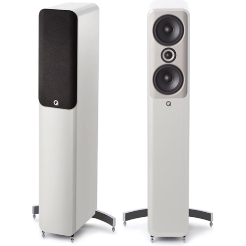 Q Acoustics: Concept 50 Vloerstaande Speakers - 2 Stuks - Hoogglans wit