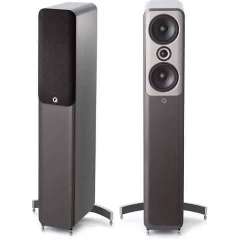 Q Acoustics: Concept 50 Vloerstaande Speakers - 2 Stuks - Hoogglans grijs