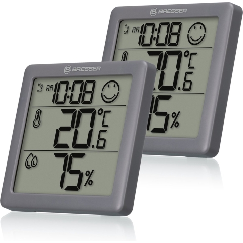 BRESSER Climate Smile thermo- / hygrometer set van 2