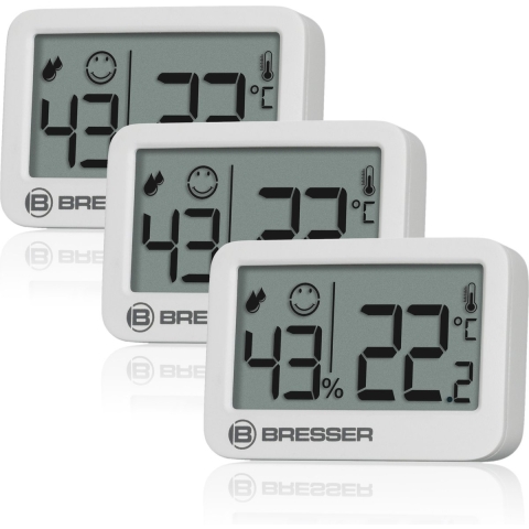 BRESSER Tempy Thermo-Hygrometer 3er-Set