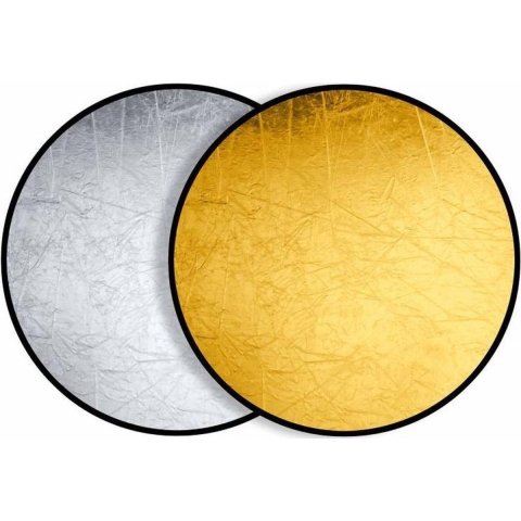 BRESSER BR-TR5 Reflectiescherm goud/zilver 110cm rond